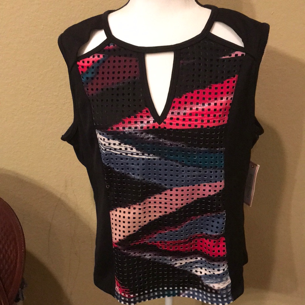 Nwt Bisou Bisou Brand Womens Sleeveless Top